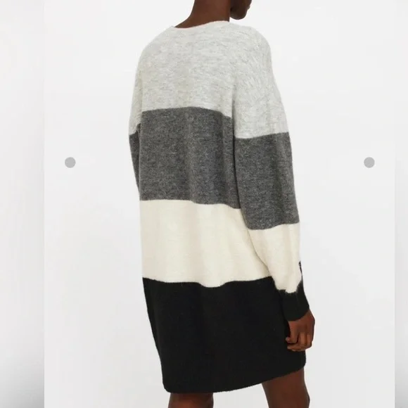 Wilfred Free Cipriana neutral colorblock alpaca wool blend sweater dress - Picture 11 of 14